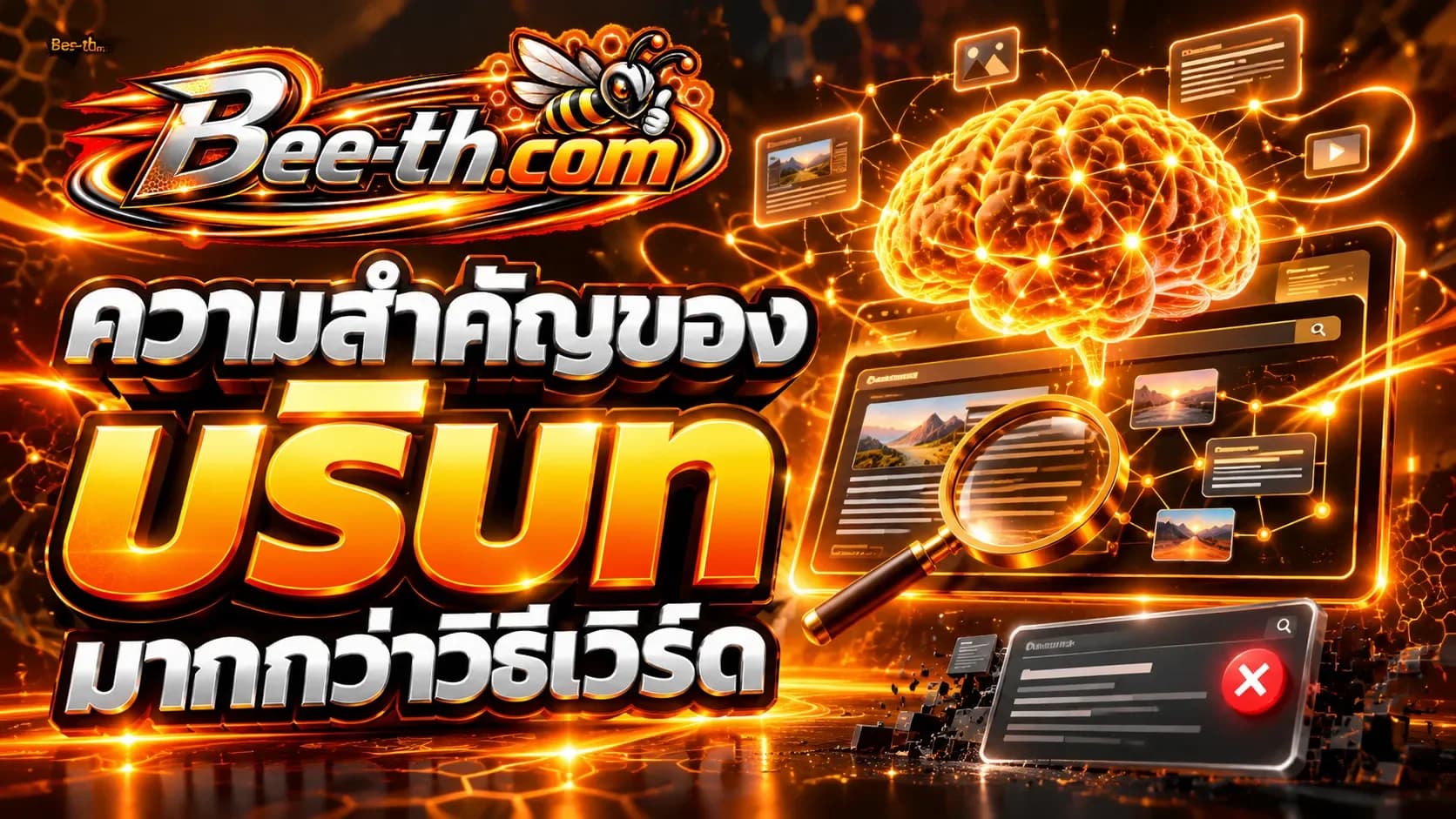 ความสำคัญของบริบทมากกว่าวิธีเวิร์ด บทความจาก Bee-th.com เกี่ยวกับการวิเคราะห์เนื้อหาและความหมายโดยรวม