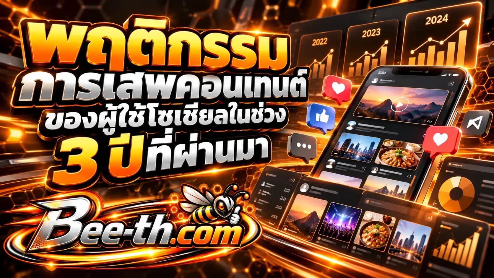 พฤติกรรมการเสพคอนเทนต์ของผู้ใช้ออนไลน์ในช่วง 3 ปีที่ผ่านมา บทความจาก Bee-th.com