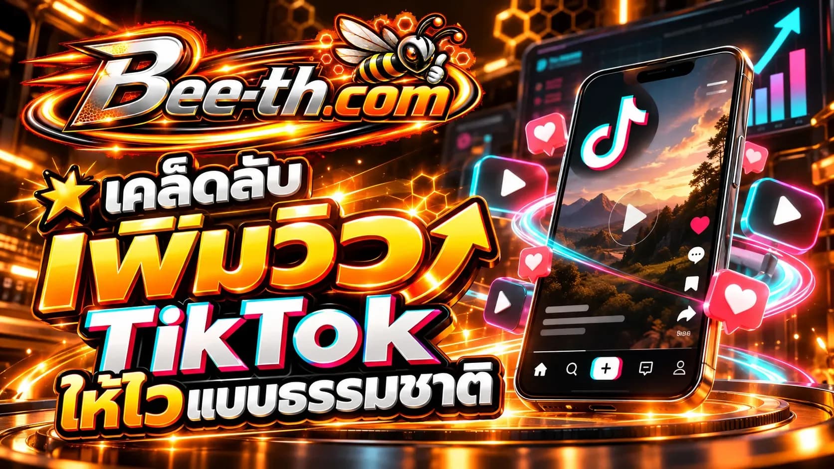 เคล็ดลับเพิ่มวิว TikTok ให้ไวแบบธรรมชาติ กับ Bee-th.com สำหรับช่วยเพิ่มการมองเห็นและยอดรับชมวิดีโอ